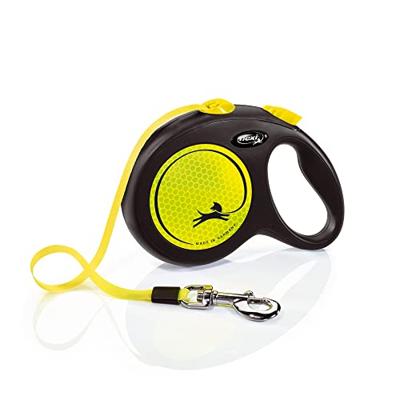Flexi rollijn new classic neon tape zwart / geel - thumbnail
