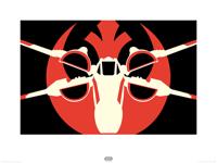 Kunstdruk Star Wars - Episode VII XWing Pop Art 80x60cm - thumbnail