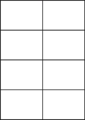 A4 etiketten 105 x 74,25 mm wit 100 vel huismerk