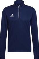adidas Entrada 22 Trainingstrui 1/4-Zip Donkerblauw Wit - thumbnail