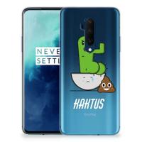 OnePlus 7T Pro Telefoonhoesje met Naam Cactus Poo - thumbnail