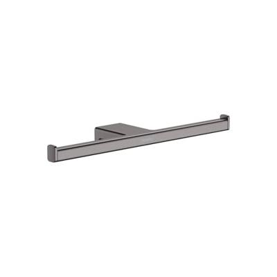 Hansgrohe Dubbele Toiletrolhouder AddStoris Geborsteld Zwart Chroom