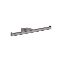 Hansgrohe Dubbele Toiletrolhouder AddStoris Geborsteld Zwart Chroom - thumbnail