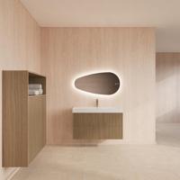 Badmeubelset Gliss Design Hybris Corn Silk Met Wastafel 100 cm - thumbnail