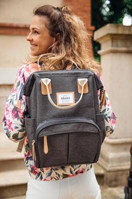 Luierrugzak BEABA Wellington gemêleerd grijs Luierrugzak BEABA Wellington gemêleerd grijs