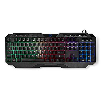 Bedraad Gaming Toetsenbord | USB Type-A | Membrane Toetsen | LED | QWERTZ | Duits | Lengte stroomkabel: 1.30 m | Multimedia Bedraad Gaming Toetsenbord | USB Type-A | Membrane Toetsen | LED | QWERTZ | Duits | Lengte stroomkabel: 1.30 m | Multimedia