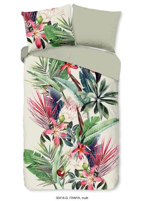 Good Morning Dekbedovertrek "bloemen" - Multi - (140x200/220 cm) - Katoen