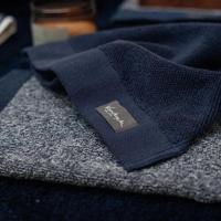 Vandyck Vandyck Home Mouline Blue Ink Washandje 16x22 - thumbnail