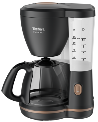 Tefal CM5338 Includeo Filterkoffiezetapparaat Zwart