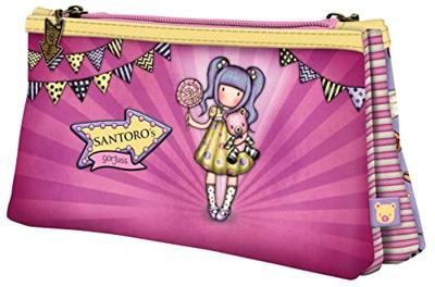 Pennenetui met 2 vakken Gorjuss First prize Lila (21.5 x 11,5 x 5 cm)