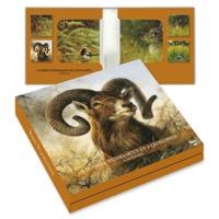 Kaartenmapje Rien Poortvliet Natuur - Wild 8 Stuks - thumbnail