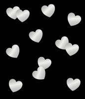 Tafelconfetti Zilver Hartjes (14gr) - thumbnail