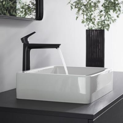 Wastafelmengkraan Talis E 240 HansGrohe Eengreeps met Trekwaste Mat Zwart