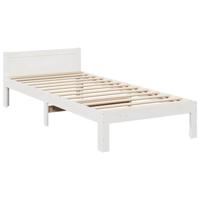 Bedframe Family zonder matras 240x200 cm massief grenenhout wit - thumbnail
