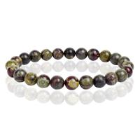 Natuursteen Armband met 8mm Kralen Memphis - Dragon Bloodstone - thumbnail