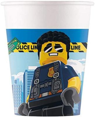 Bekertjes Politie Lego City 8 stuks