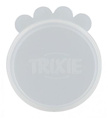 TRIXIE DEKSEL VOOR BLIK SILICONEN TRANSPARANT 7,6 CM 4X2 ST