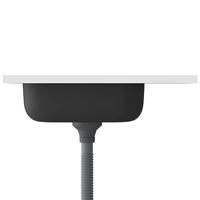 Gootsteen met afvoerset 600x500x155 mm roestvrij staal zilver - thumbnail