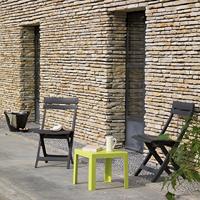 Miami klapstoel - Antraciet - thumbnail