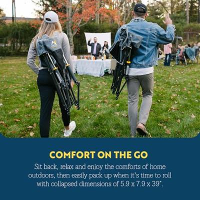 GCI Kickback Rocker™ Campingstoel met schommelfunctie (tinnen heide)