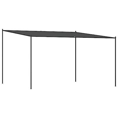 VidaXL Prieel 4x4 m 180 g/m² stof en staal antracietkleurig