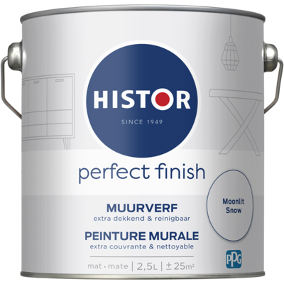 Histor Perfect Finish Muurverf Mat - Moonlit Snow - 2,5 liter