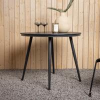 Nohr Ronde Bistrotafel 'Erikka' 90cm, kleur Zwart - thumbnail