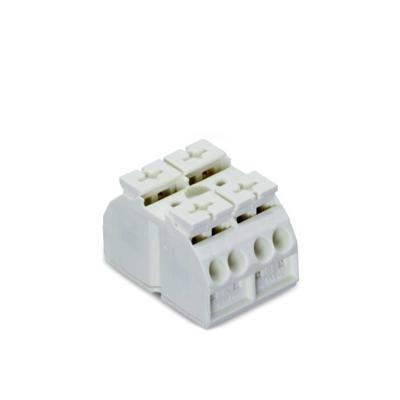 WAGO 862-662 Apparaataansluitklem Veerklem Wit 500 stuk(s)