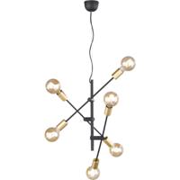 LED Hanglamp - Trion Ross - E27 Fitting - 6-lichts - Rond - Mat Goud - Aluminium - thumbnail