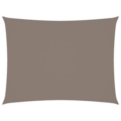 Zonnescherm rechthoekig 6x8 m oxford stof taupe
