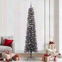 VidaXL Kunstkerstboom met 300 led groen 240 cm pvc en plastic en staal - thumbnail