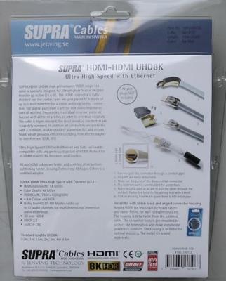 Supra: HDMI HD 1,5 M HDMI kabel - blauw Supra: HDMI HD 1,5 M HDMI kabel - blauw