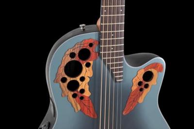 Ovation CE44-RBB Celebrity Elite Mid Depth Reverse Blue Burst elektrisch-akoestische westerngitaar - thumbnail