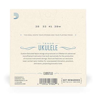 D&apos;Addario EJ65TLG Pro Arte Custom snarenset voor tenor ukelele