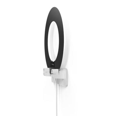 Hama dvb-t/dvb-t2 kamerantenne performance 45 ring-design actief wit