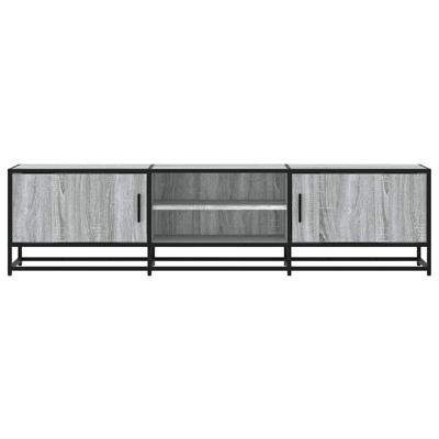 Tv-meubel 180x35x41 cm bewerkt hout grijs sonoma eikenkleurig - thumbnail