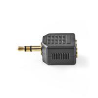 Stereo Audioadapter | 3,5 mm male - 2x 3,5 mm female | 10 stuks | Zwart [CAGP22945BKG] - thumbnail