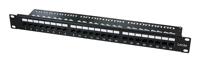 LogiLink NP0133 Patchpaneel 483 mm (19) CAT 6A 1 HE Zwart Ingericht - thumbnail