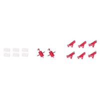 FMS - 90Mm Super Scorpion Control Horns Red (FMSRA111R) - thumbnail