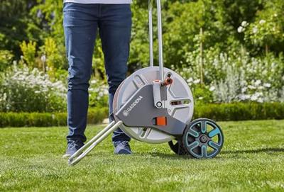 Gardena Slangenwagen AquaRoll M Easy Metal Set met 25m Flex slang - 18547-20
