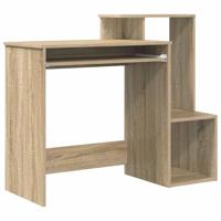 Bureau met plank Sonoma eiken 106 x 40 x 88.5 cm Bewerkt hout - thumbnail