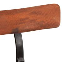 Barkrukken 2 st 49x43x103 cm massief mangohout - thumbnail