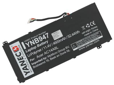 Yanec laptop accu 4600 mah