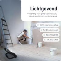 Ansmann 1600-0639 LED Strahler FL30W 18V Powertool-Akkupacks, inkl. Adapterplatten Schijnwerper COB LED, LED-lamp werkt op batterij 30 W 3000 lm - thumbnail