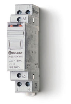 Finder 20.22.8.230.4000 Stroomstootschakelaar DIN-rail 2x NO 230 V/AC 16 A 4000 VA 1 stuk(s)