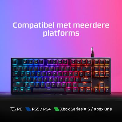 Gaming Keyboard Hyperx 639N7AA#ABE Zwart Qwerty Spaans