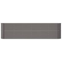 Plantenbak 260x40x68 cm gepoedercoat staal grijs - thumbnail