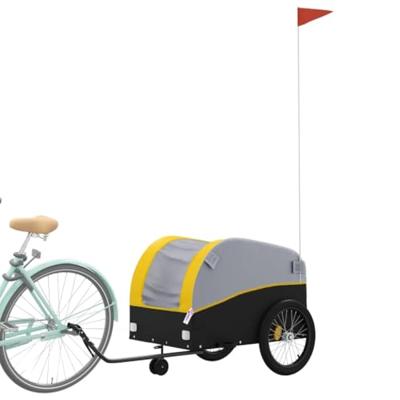Fietstrailer 45 kg ijzer zwart en geel Fietstrailer 45 kg ijzer zwart en geel