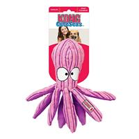 KONG CuteSeas Octopus, hondenpluche dier van corduroy, voor grote honden, 1 stuk (1 stuk) - thumbnail