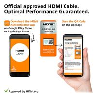 ACT AK3945 4K HDMI High Speed Ethernet Premium Certified Kabel - HDMI-A Male/HDMI-A Male - 3 meter - thumbnail